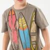 Maglietta di maglia per bambino color marrone
