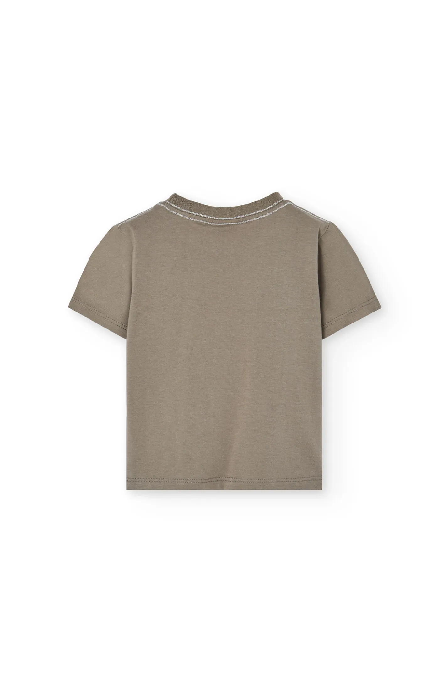 Maglietta di maglia per bambino color marrone