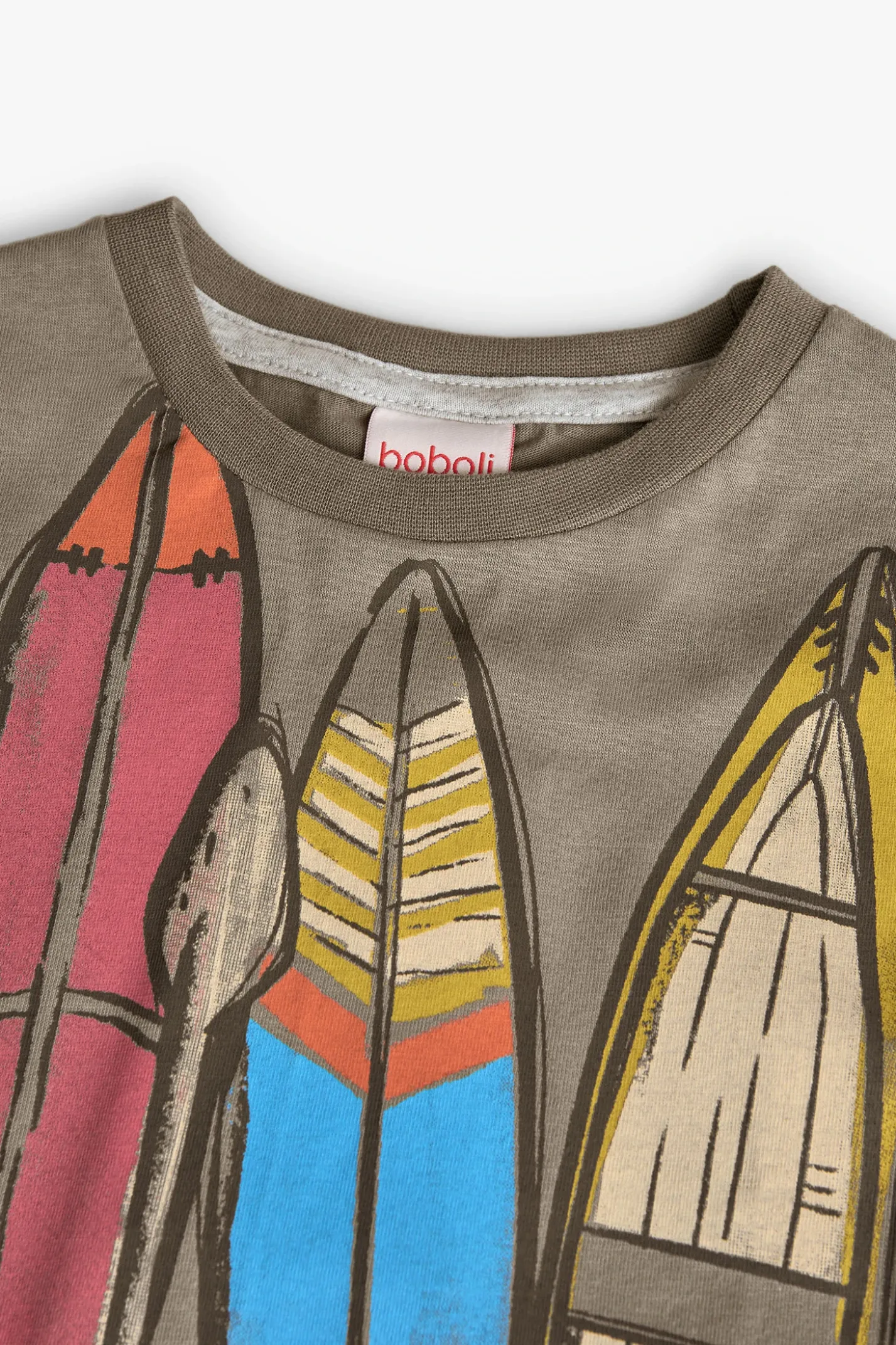 Maglietta di maglia per bambino color marrone
