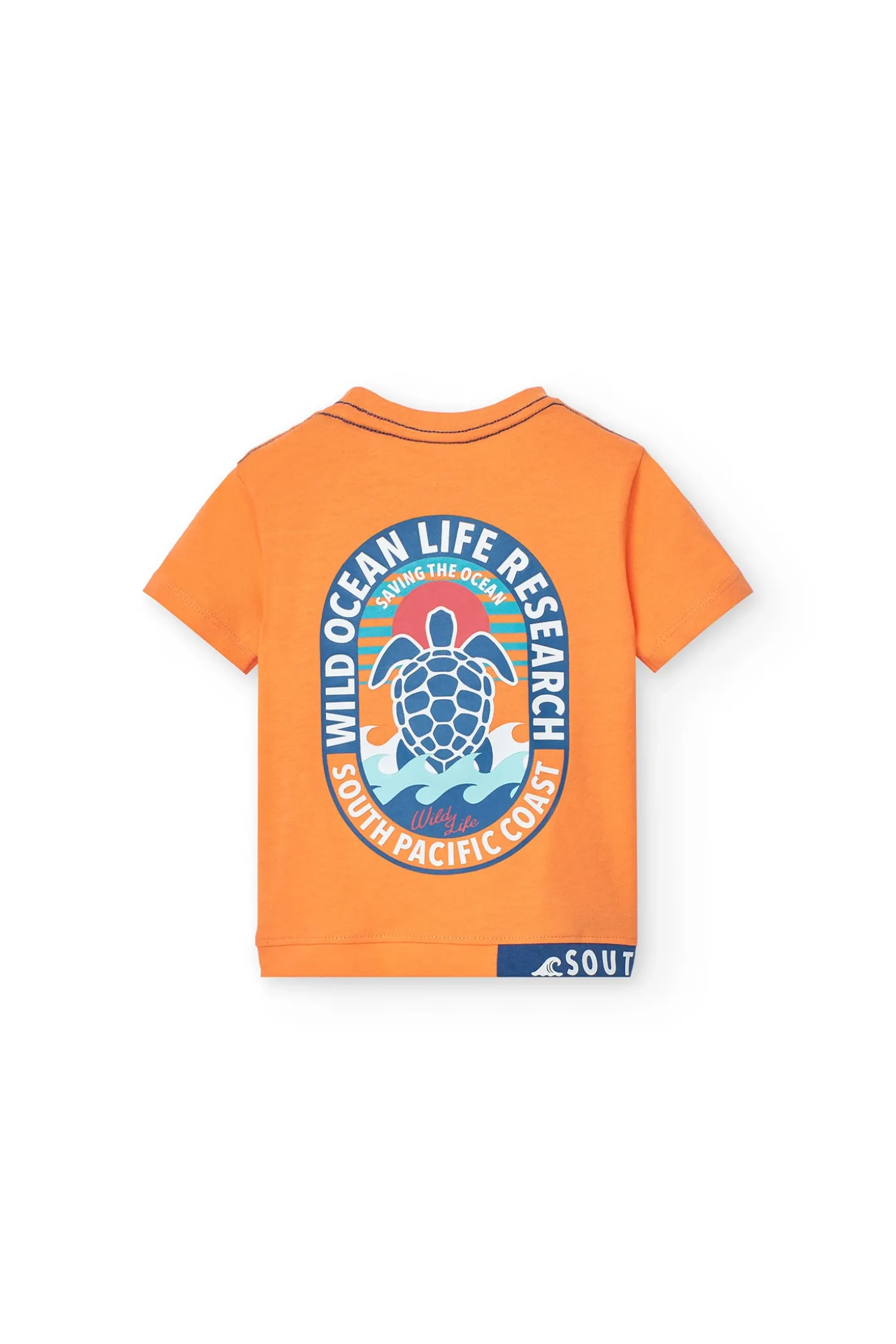 Maglietta in maglia per neonato di colore arancione