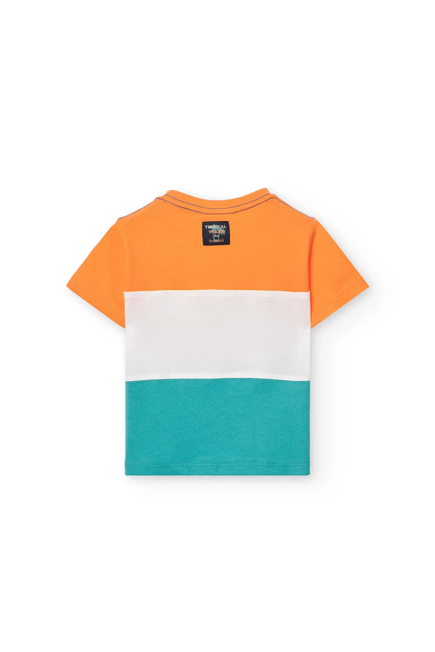 Maglietta in maglia per neonato color arancione