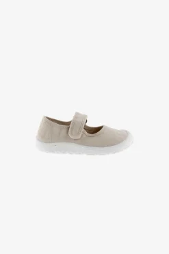 Mercedes Bosco barefoot in tela color ghiaccio