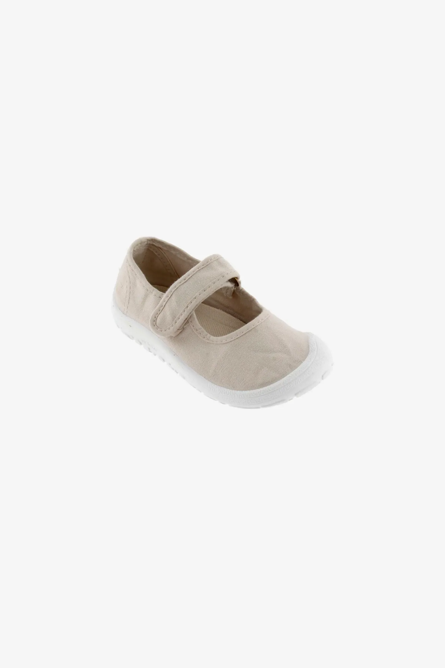 Mercedes Bosco barefoot in tela color ghiaccio