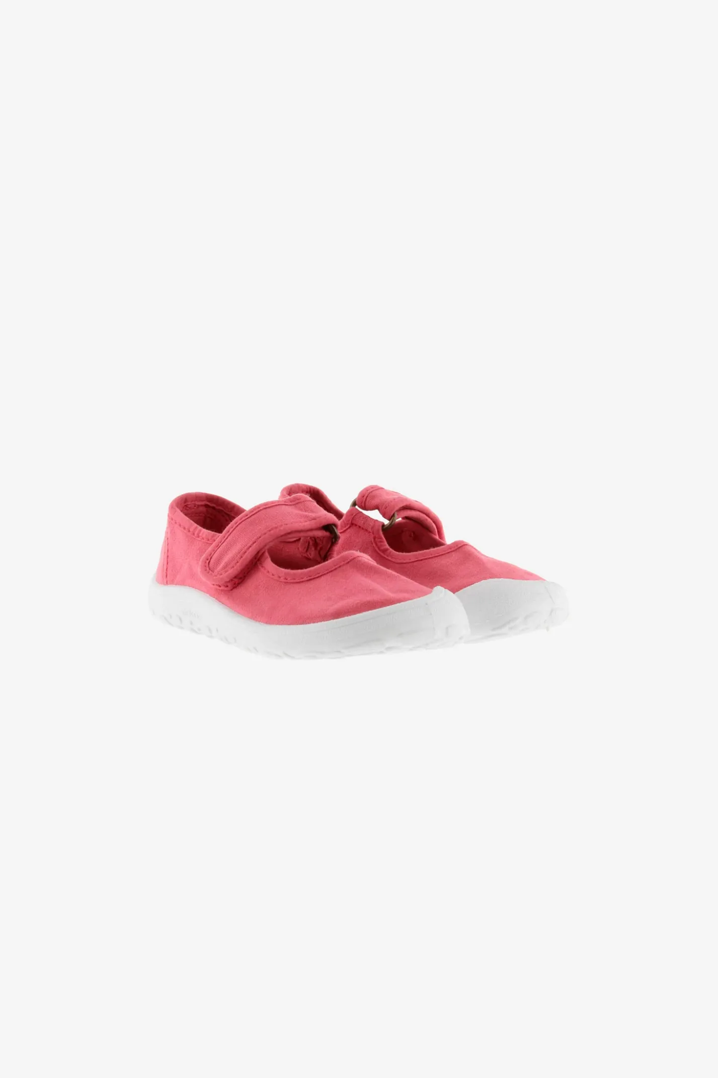 Mercedes Bosco barefoot in tela color fragola