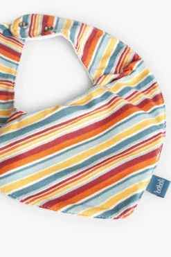 Pacco di 2 bavaglini in maglia per bebé in colori multicolore