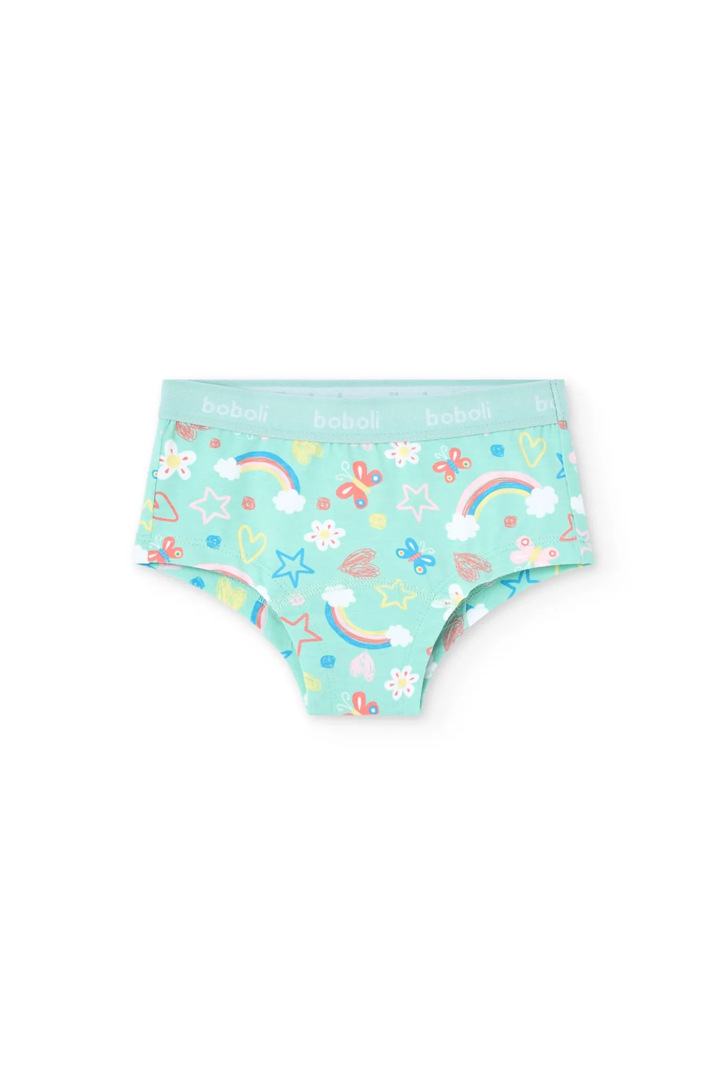 Pacco di 3 mutandine in maglia per bambina con stampa colorata