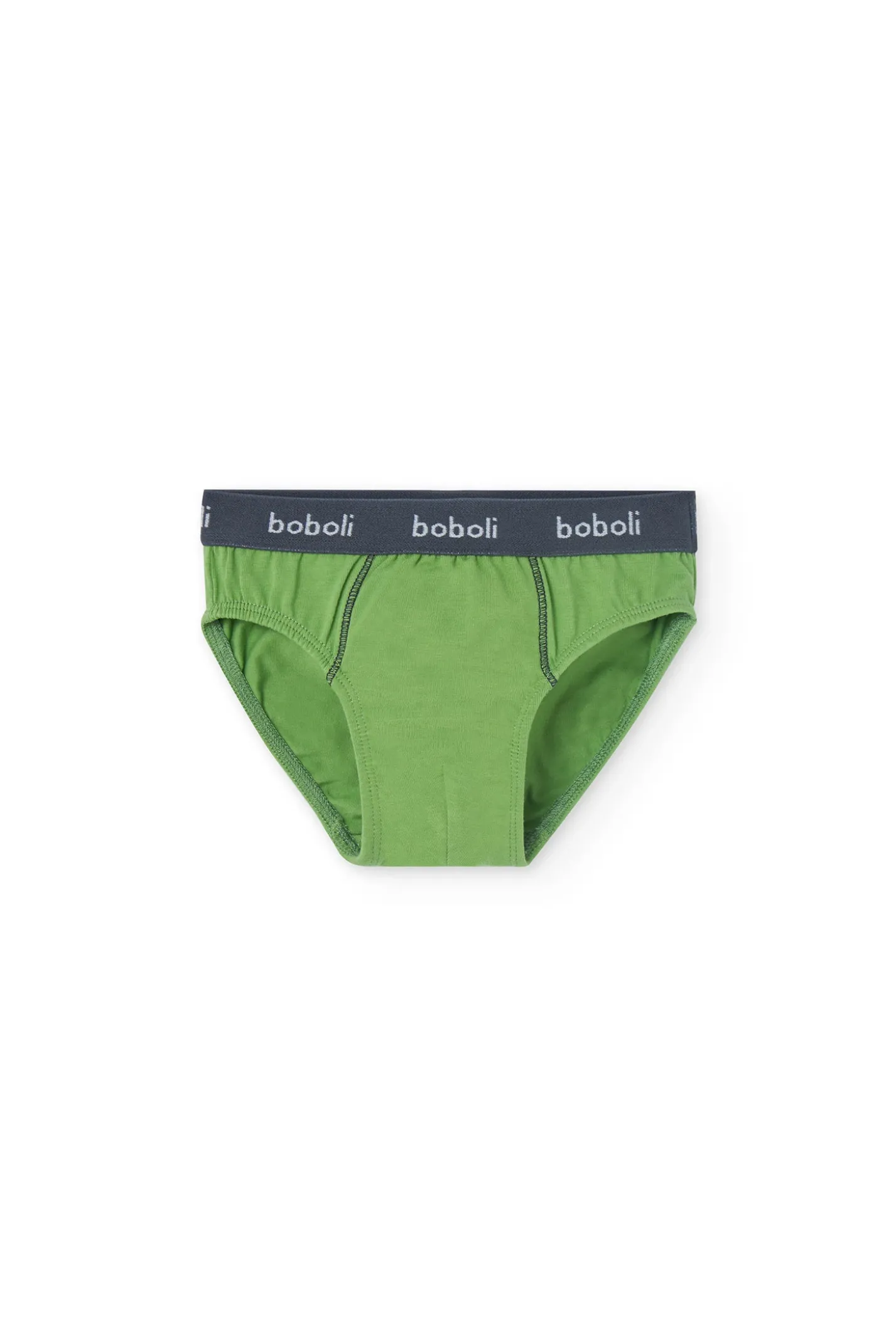 Pacco di 3 slip in maglia per bambino di colore arancione.