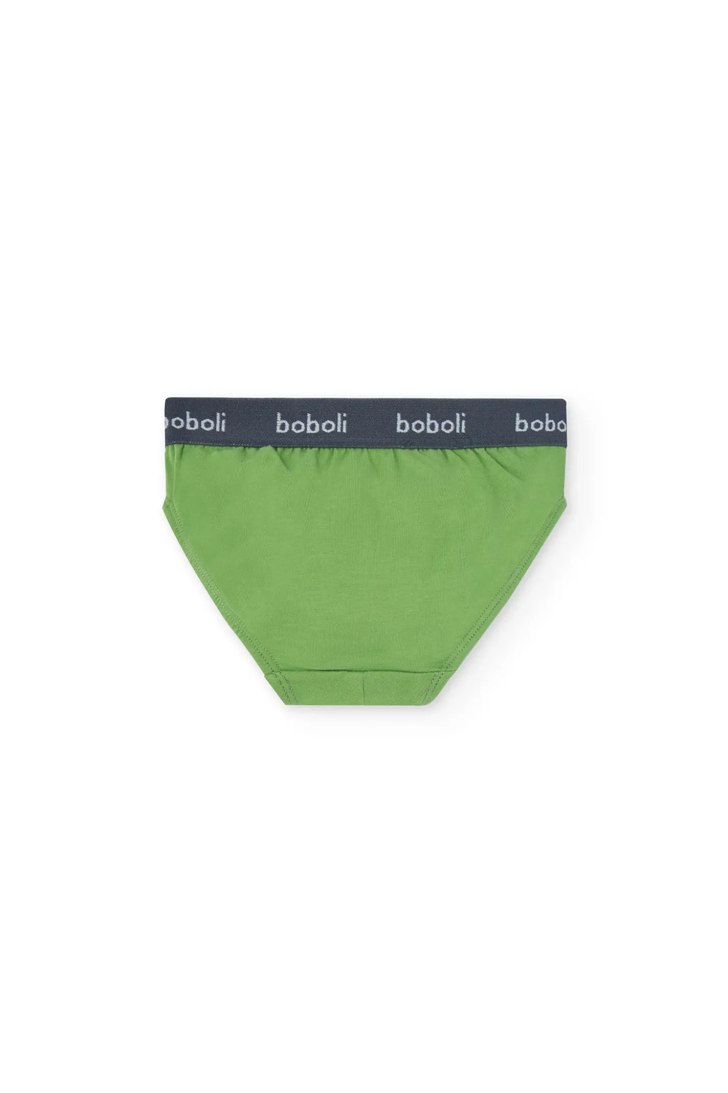 Pacco di 3 slip in maglia per bambino di colore arancione.