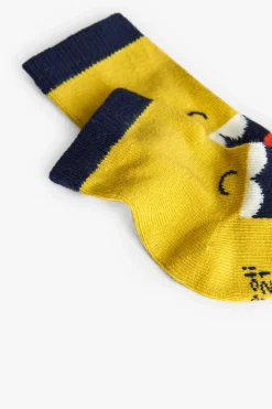 Pacco di calzini a maglia per bambino in rosso.