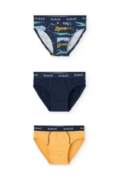 Pacco di mutande a maglia per bambino di colore giallo