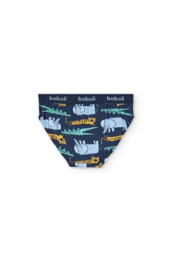 Pacco di mutande a maglia per bambino di colore giallo