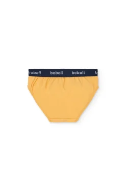 Pacco di mutande a maglia per bambino di colore giallo