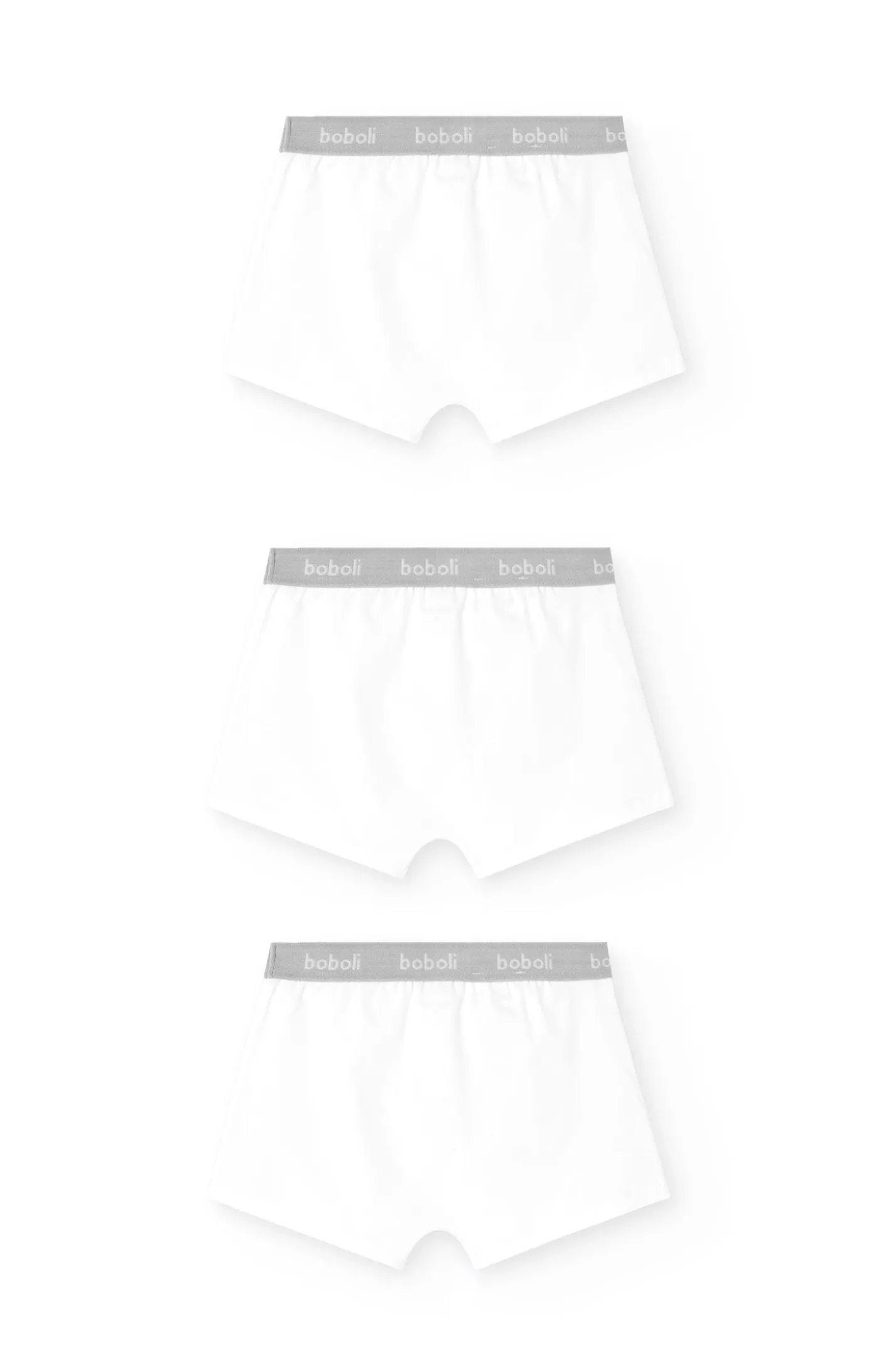 Pack da 3 boxer da ragazzo in bianco