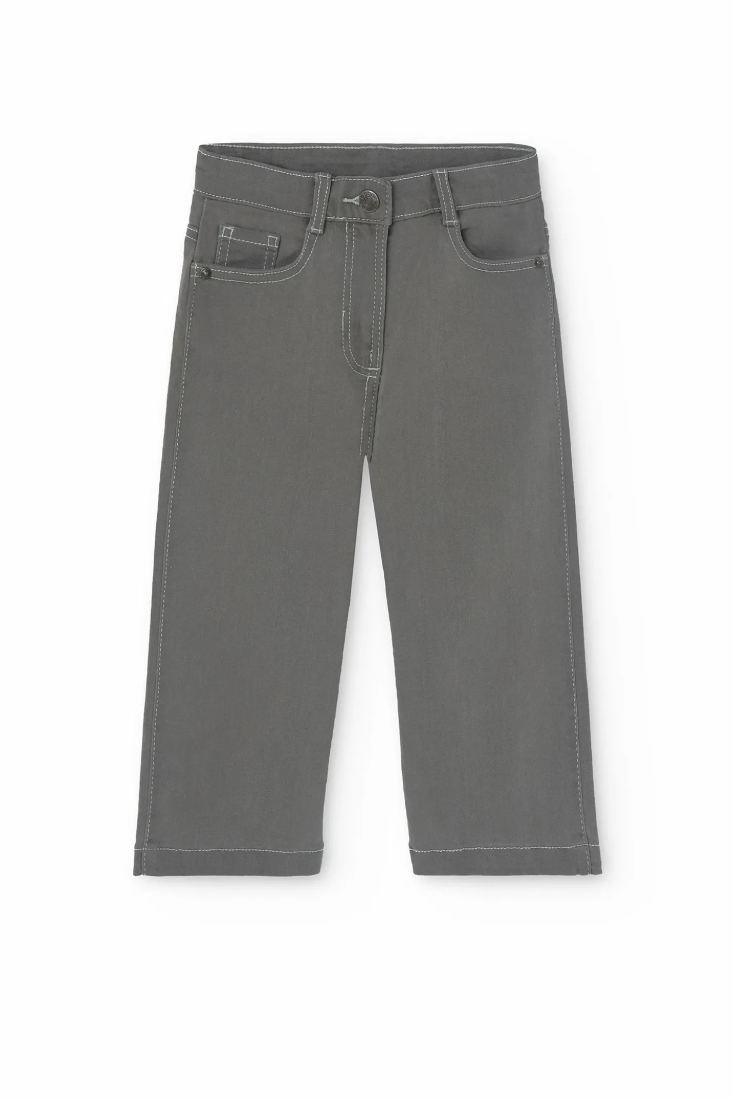 Pantalón denim elástico de niña -BCI