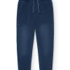Pantalón felpa denim de niño -BCI