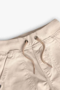 Pantalone in gabardine elasticizzata per bambino in beige