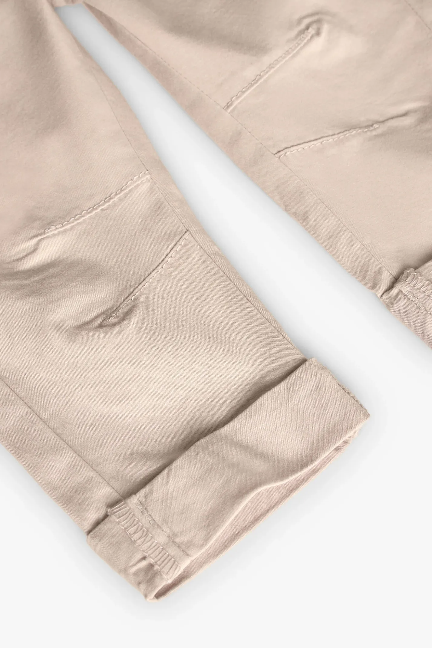Pantalone in gabardine elasticizzata per bambino in beige