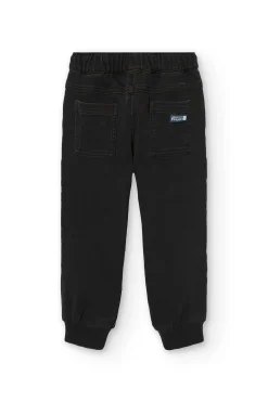 Pantalone in maglia per bambino di colore nero