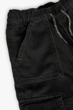 Pantalone in maglia per bambino di colore nero