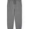 Pantalone jogger in felpa per bambino di colore grigio