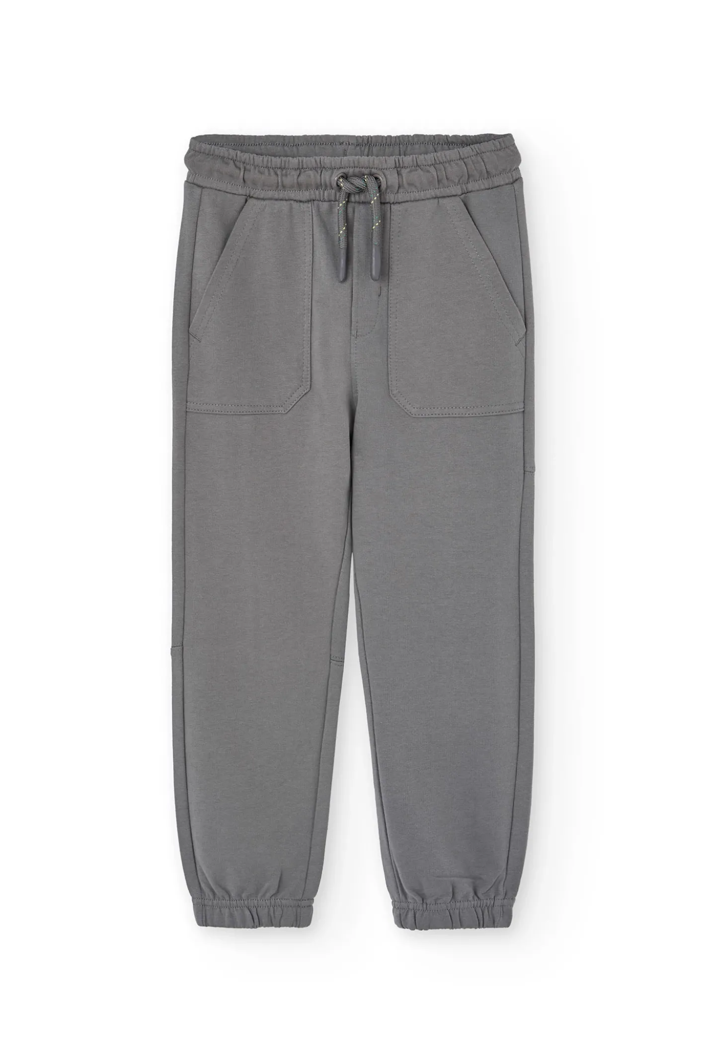 Pantalone jogger in felpa per bambino di colore grigio
