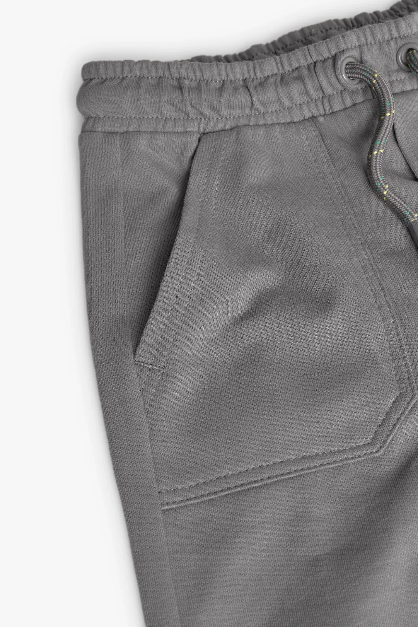 Pantalone jogger in felpa per bambino di colore grigio