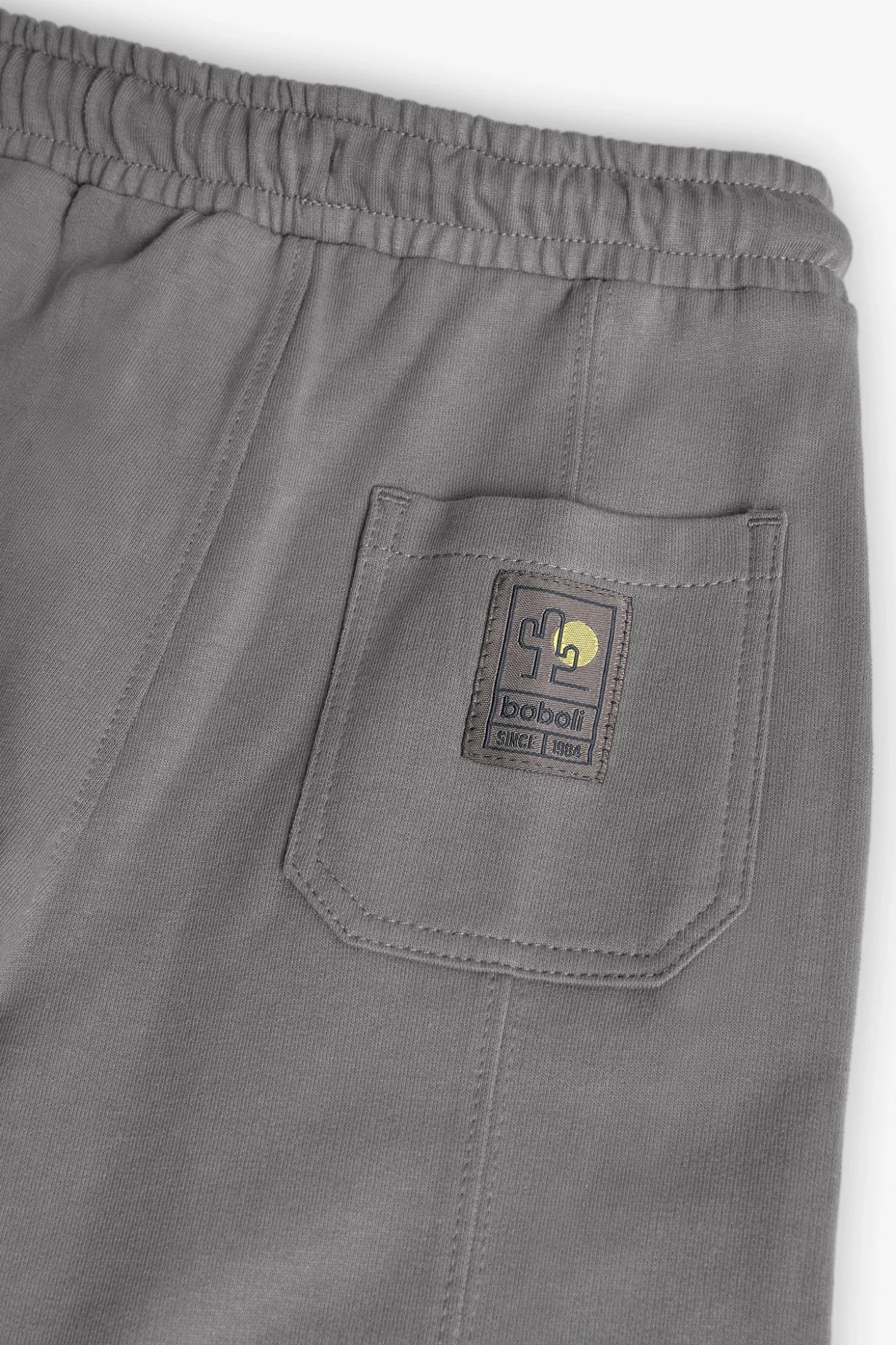 Pantalone jogger in felpa per bambino di colore grigio