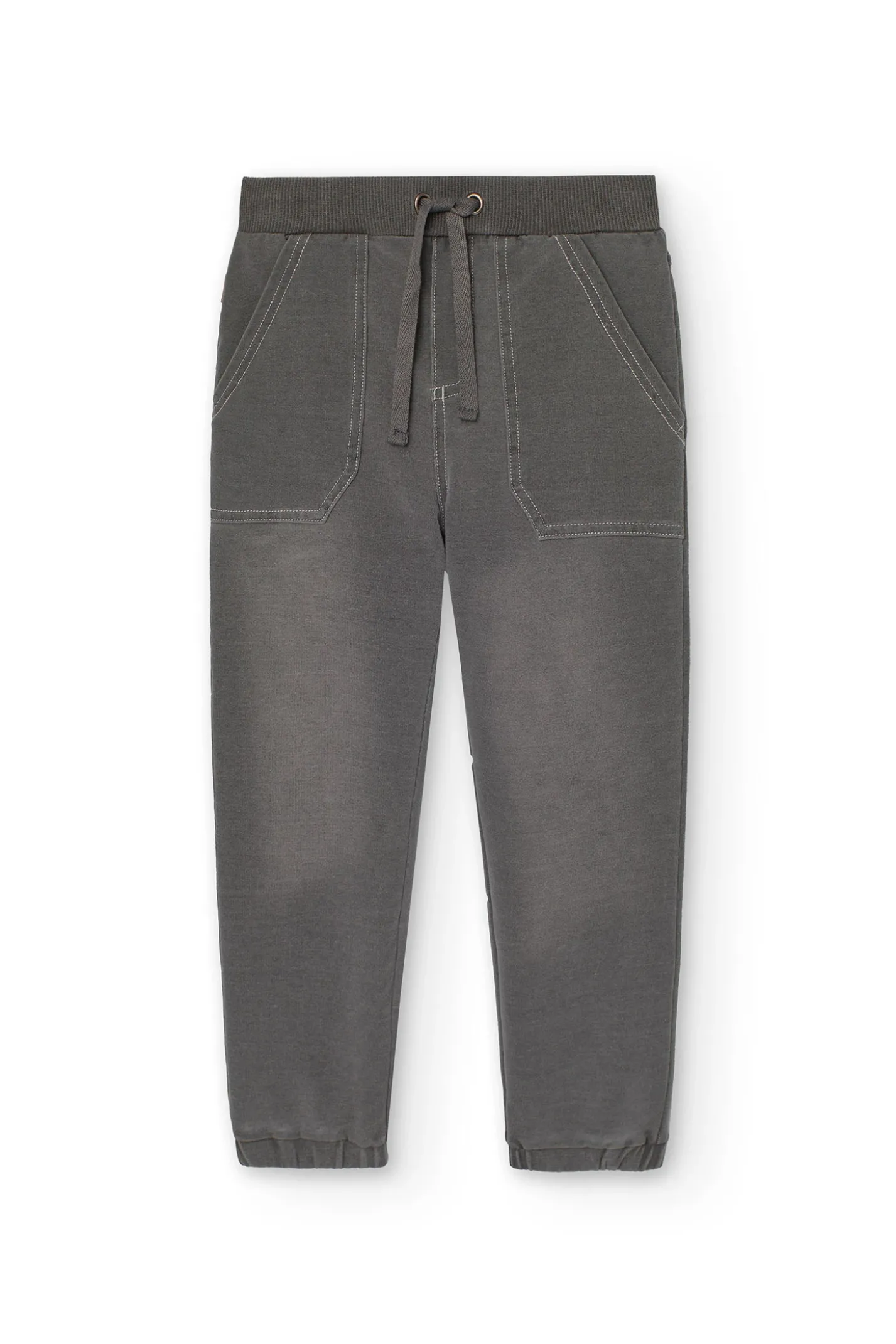 Pantaloni bambino in pile denim
