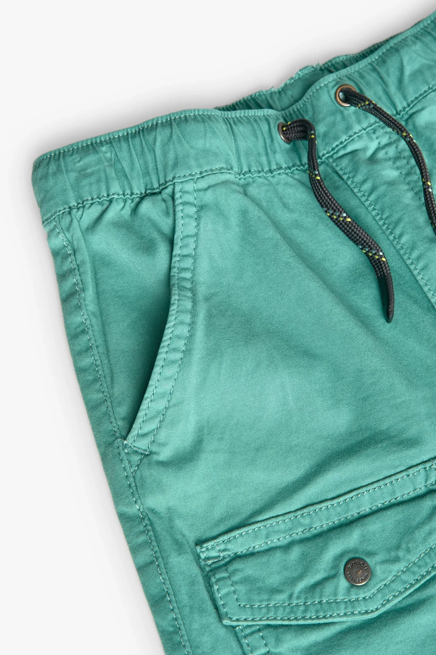 Pantaloni cargo elastici per bambino in colore verde