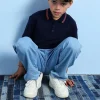 Pantaloni di denim per bambino in colore bleach