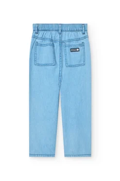 Pantaloni di denim per bambino in colore bleach