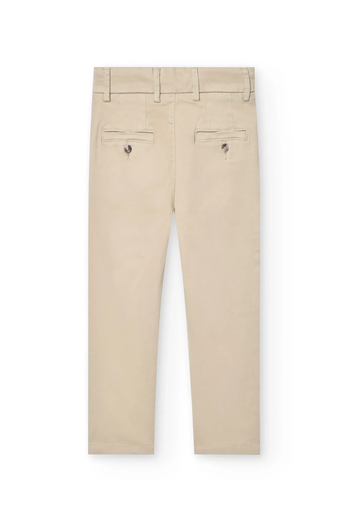 Pantaloni di raso per bambino in colore beige
