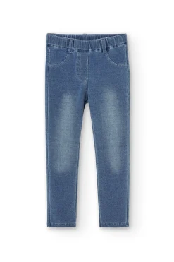 Pantaloni felpati denim per ragazza