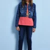Pantaloni felpati denim per ragazza