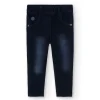 Pantaloni felpati denim per bimba