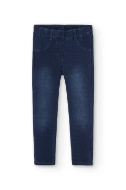 Pantaloni felpati denim per ragazza