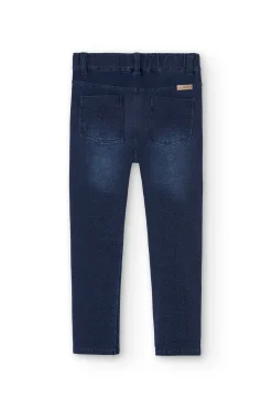 Pantaloni felpati denim per ragazza