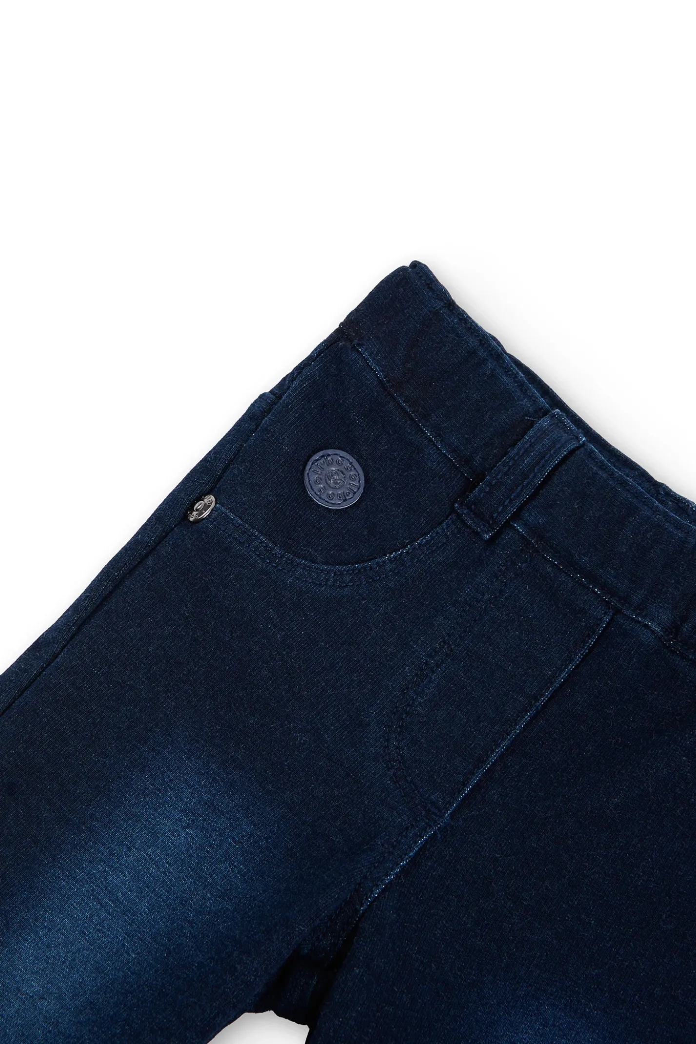 Pantaloni felpati denim per bimba