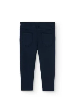 Pantaloni felpati elasticizzati