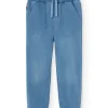 Pantaloni in felpa denim da bambino