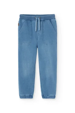 Pantaloni in felpa denim da bambino