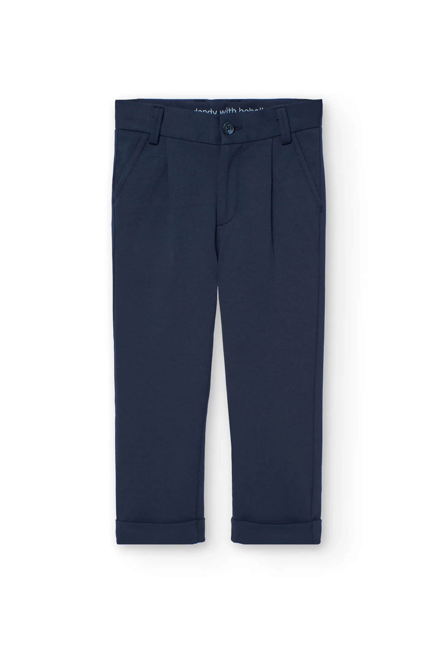 Pantaloni in maglia per bambino di colore blu navy