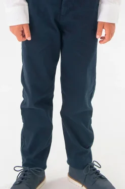 Pantaloni in maglia per bambino di colore blu navy