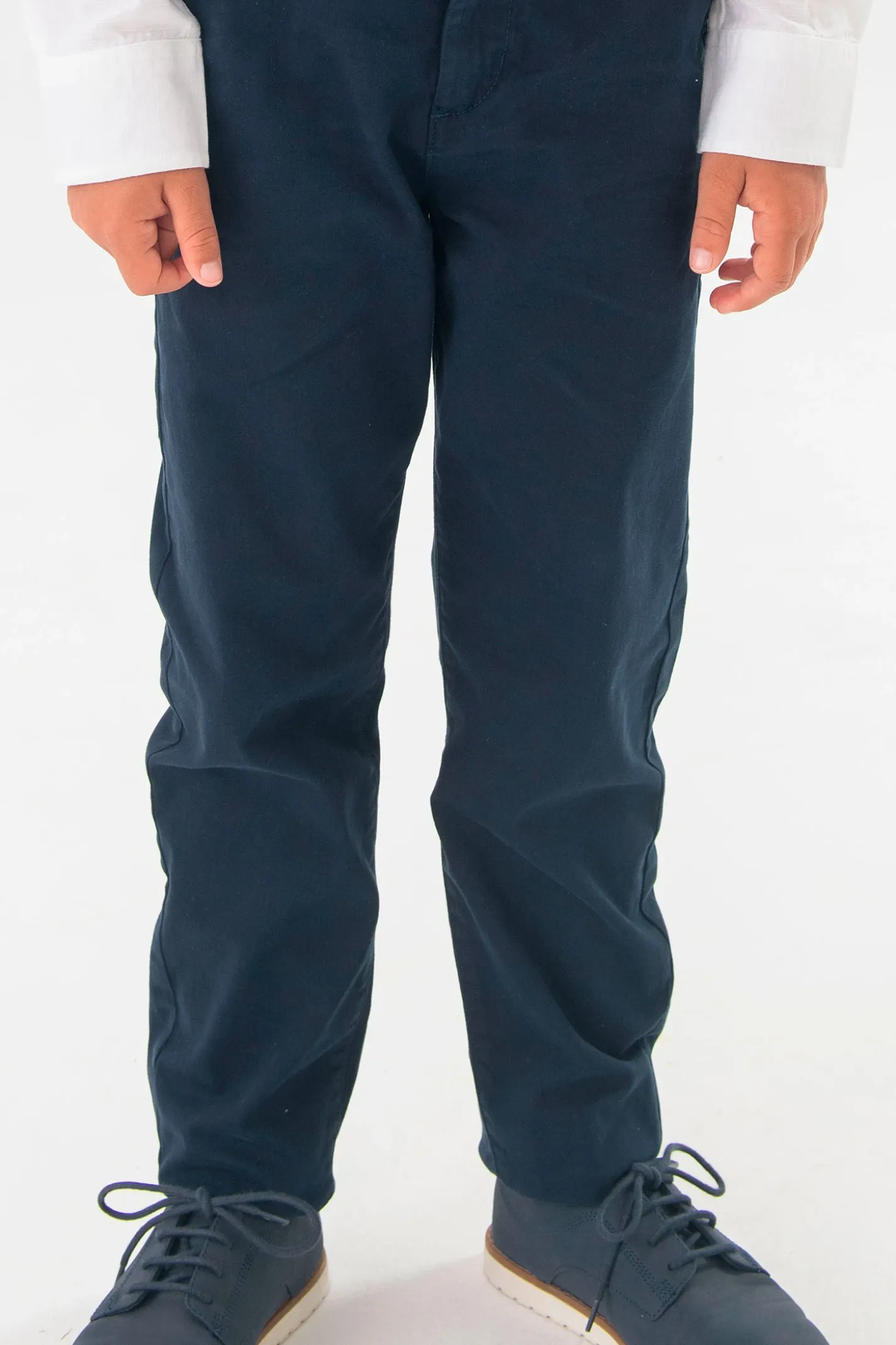 Pantaloni in maglia per bambino di colore blu navy