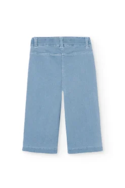 Pantaloni in maglia per bambina in colore bleach.