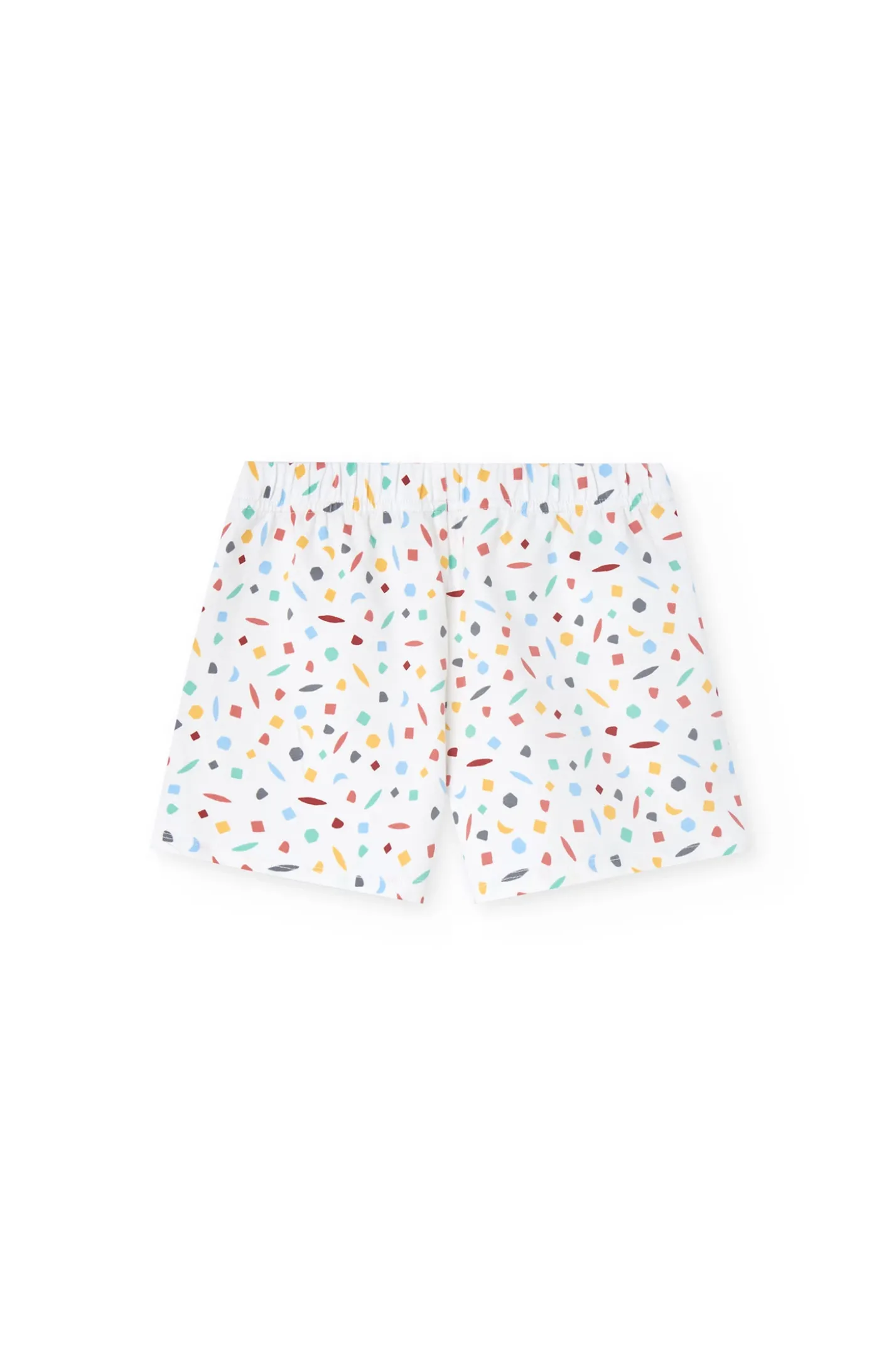 Pigiama a bretelle in maglia per bambina con stampa multicolore