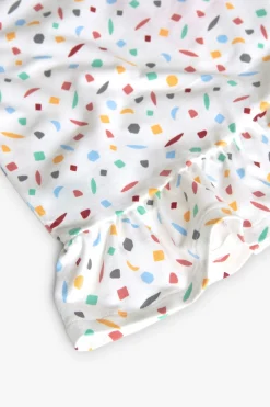 Pigiama a bretelle in maglia per bambina con stampa multicolore