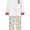 Pigiama in maglia per bambino con stampa