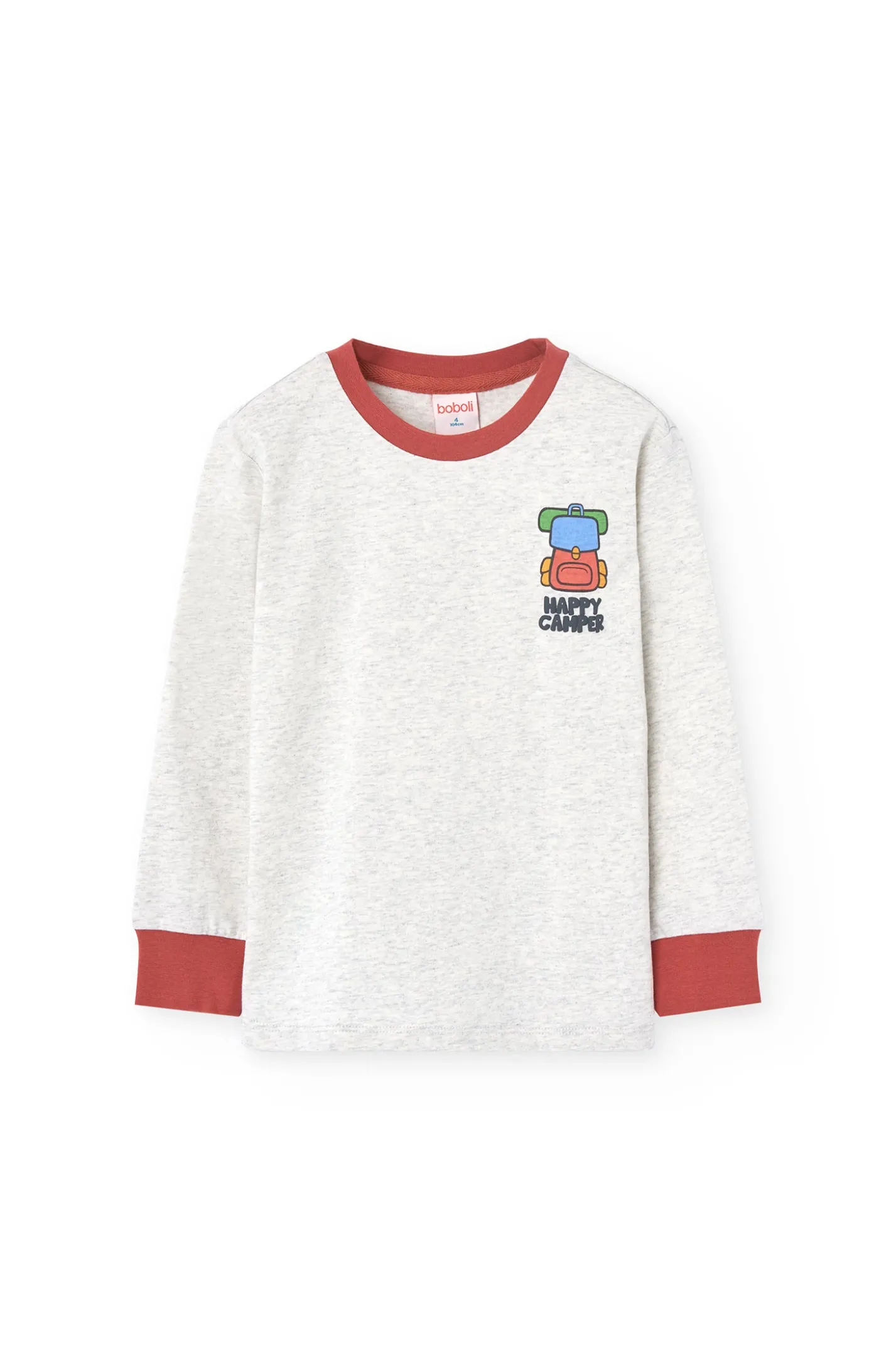Pigiama in maglia per bambino con stampa