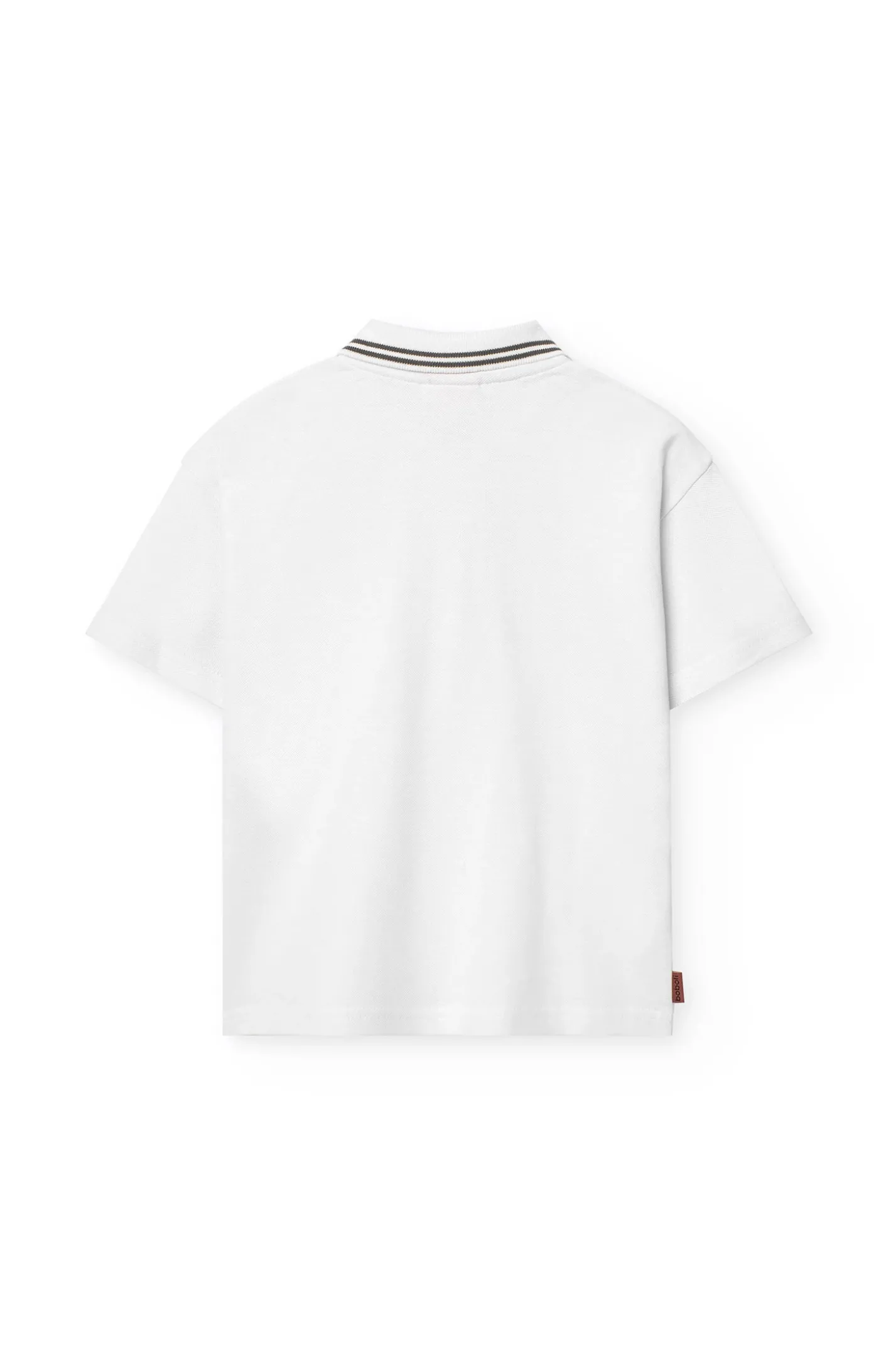 Polo in piqué da bambino colore bianco